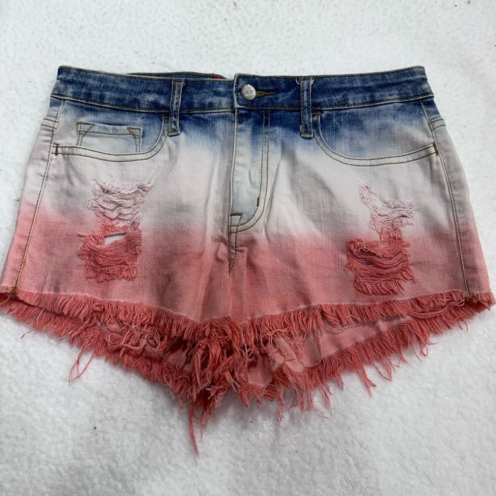 Akira Ombre Denim Women Shorts - Picture 1 of 10